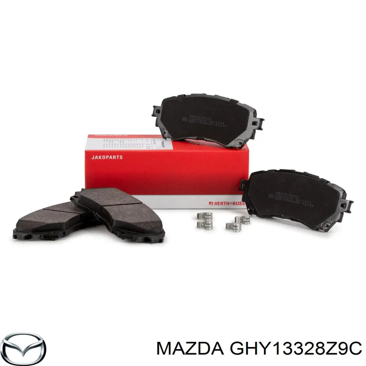 GHY13328Z9C Mazda передние тормозные колодки