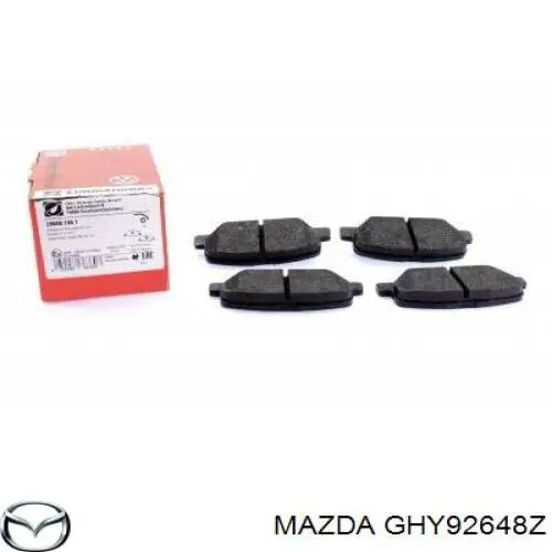 GHY92648Z Mazda колодки тормозные задние дисковые
