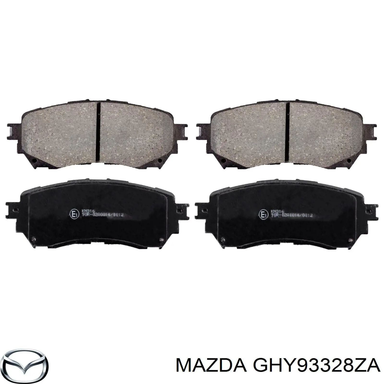 Передние тормозные колодки GHY93328ZA Mazda