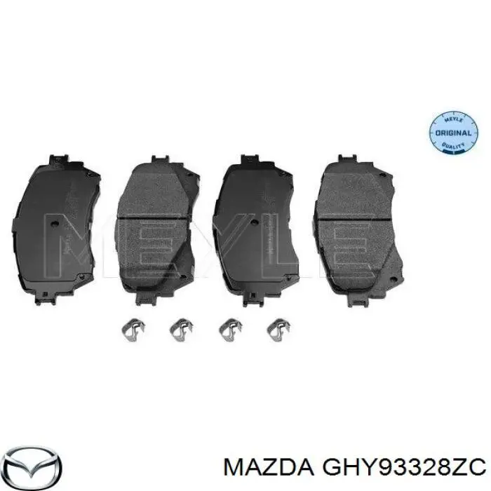 Передние тормозные колодки GHY93328ZC Mazda