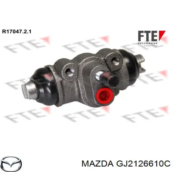 Цилиндр тормозной колесный GJ2126610C Mazda