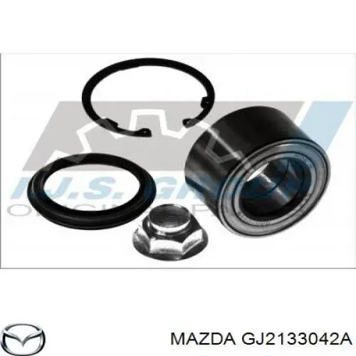 Tuerca, cubo de rueda delantero GJ2133042A Mazda