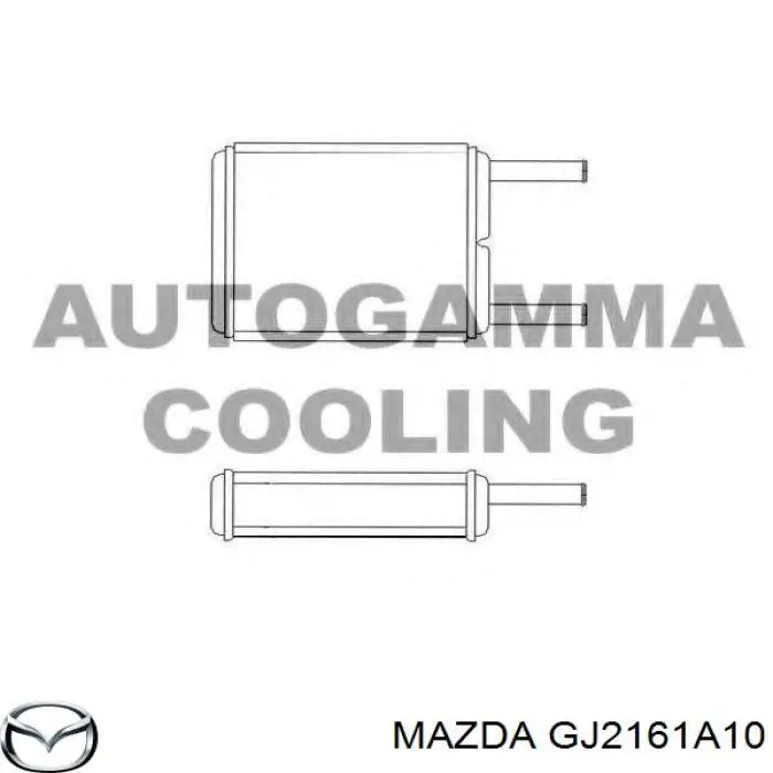 Радиатор печки (отопителя) Mazda 626 III седан (GD) (1987 - 1992) цена, от 35.75 USD