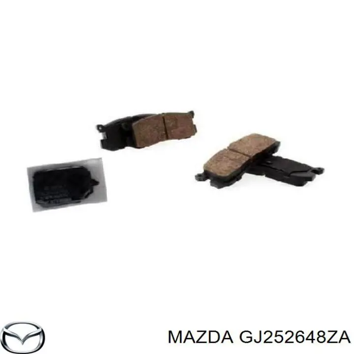 Задние тормозные колодки GJ252648ZA Mazda