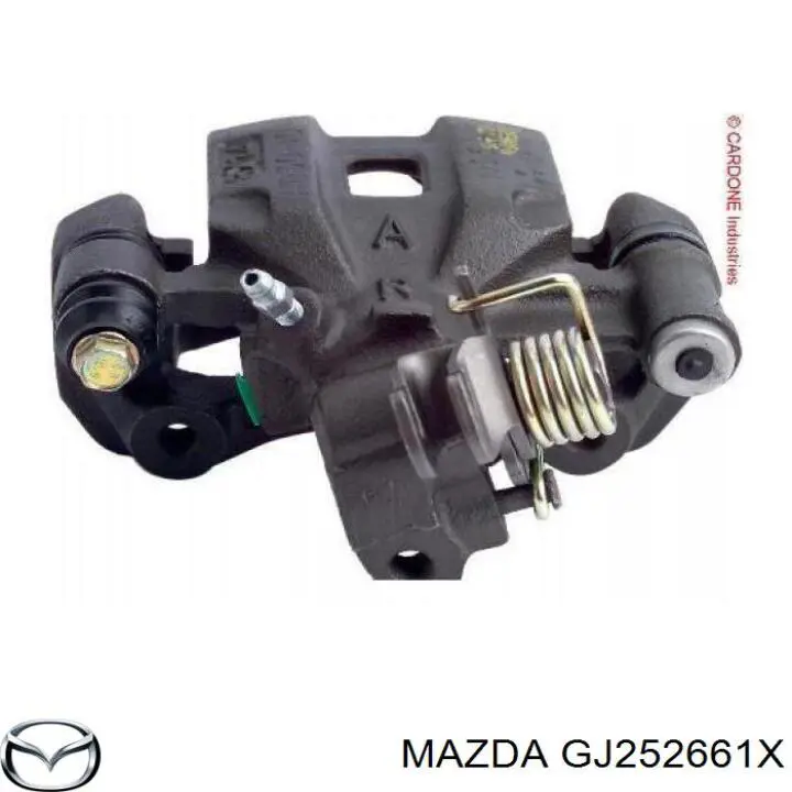 Суппорт тормозной задний правый Mazda GJ252661X