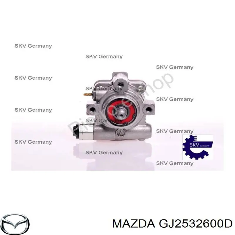 Насос гидроусилителя руля (ГУР) на Mazda 626 IV 