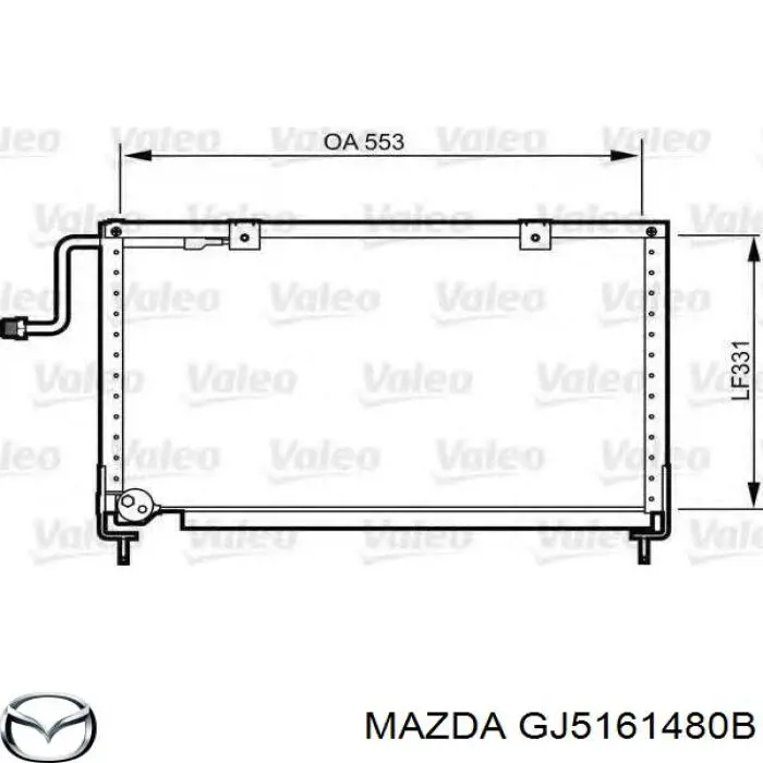  Радиатор кондиционера Mazda 626 3