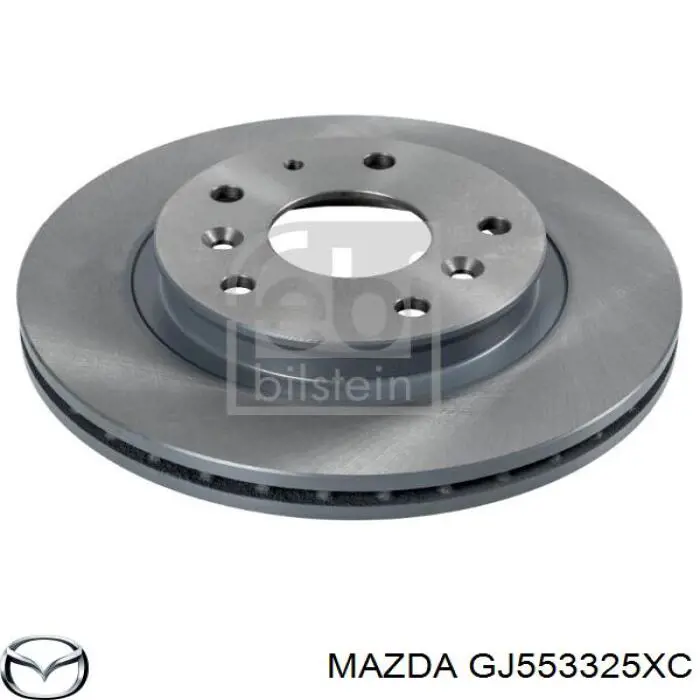 Передние тормозные диски GJ553325XC Mazda
