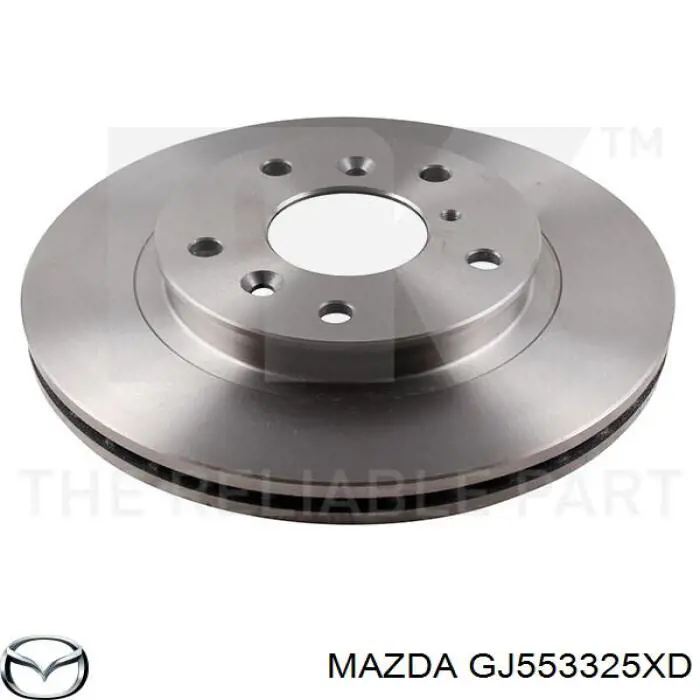 GJ553325XD Mazda диск тормозной передний