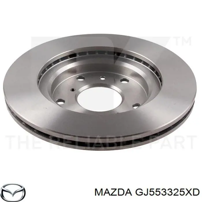 Freno de disco delantero GJ553325XD Mazda