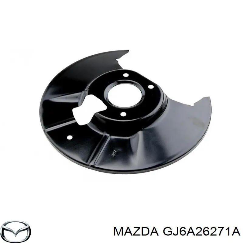 GJ6A26271A Mazda защита тормозного диска заднего левая
