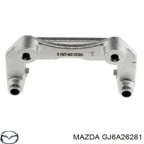 GJ6A26281 Mazda скоба тормозного суппорта заднего