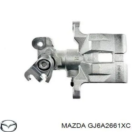 GJ6A2661XC Mazda suporte do freio traseiro direito