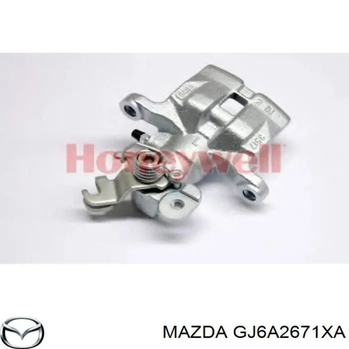 GJ6A2671XA Mazda суппорт тормозной задний левый