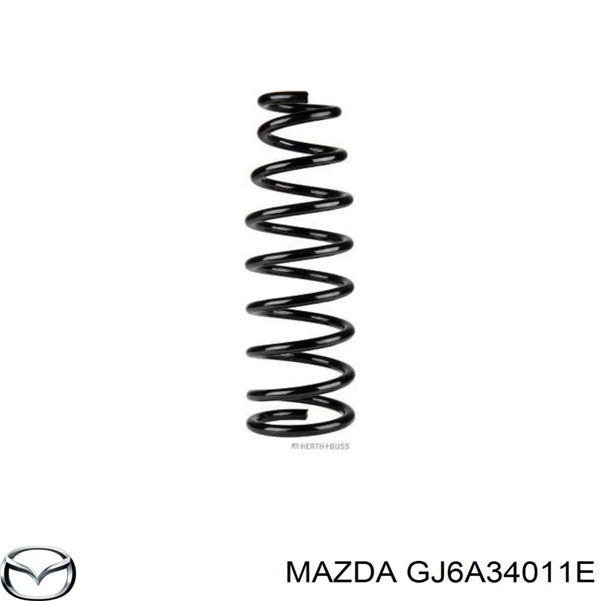 Пружина передняя правая GJ6A34011E Mazda