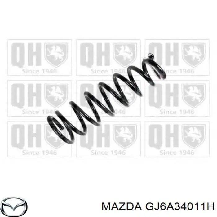 GJ6A34011H Mazda пружина передняя правая
