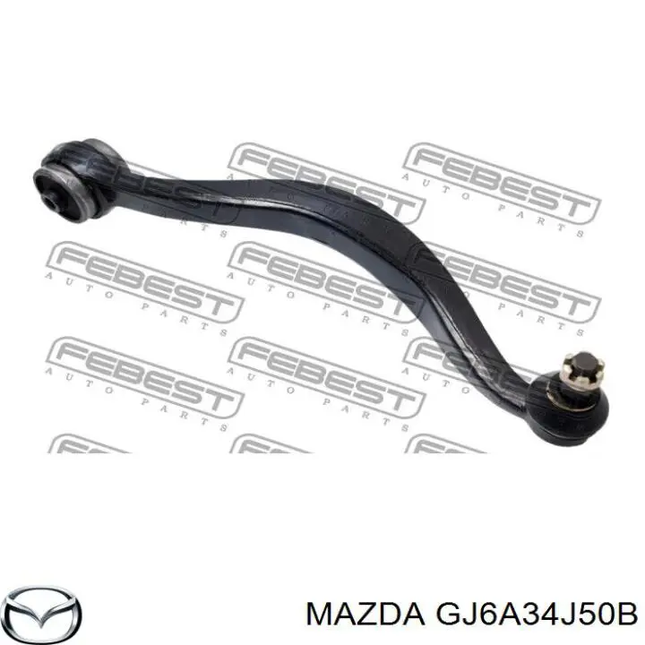 Купить GJ6A34J50B Mazda Рычаг передней подвески левый