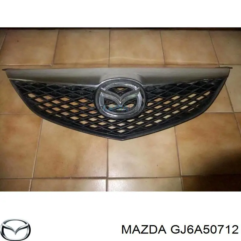 GJ6A50712 Mazda grelha do radiador