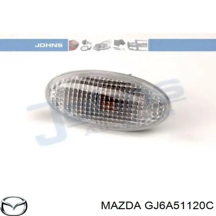 GJ6A51120C Mazda повторитель поворота на крыле