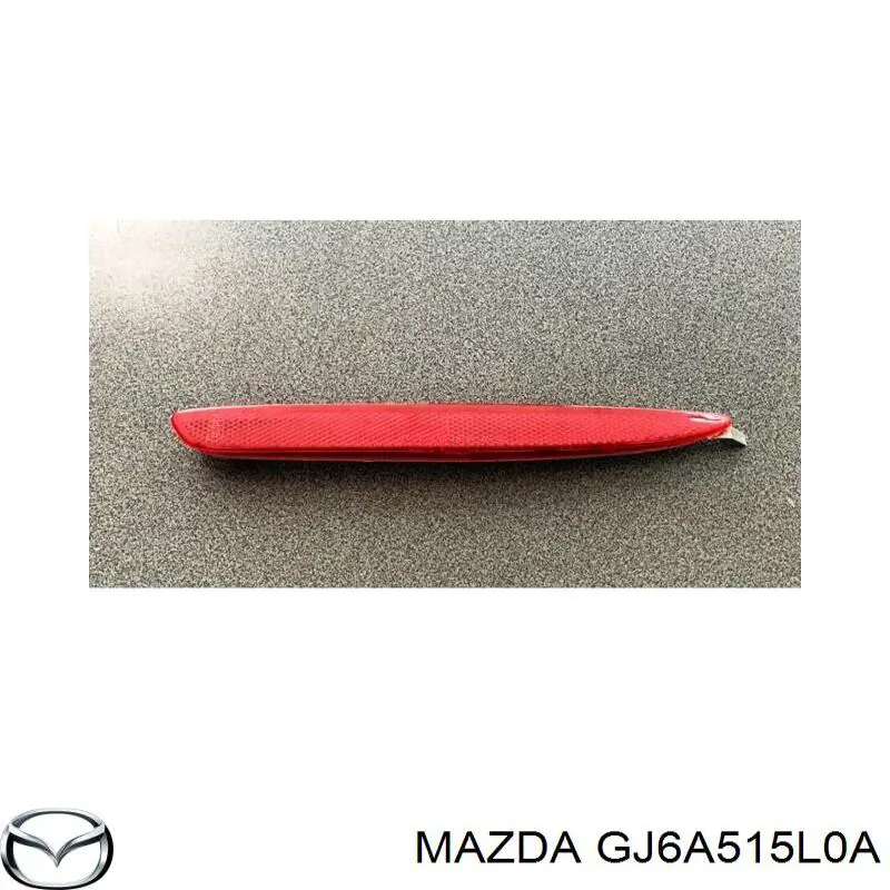 Retrorrefletor (refletor) do pára-choque traseiro direito para Mazda 6 (GG)