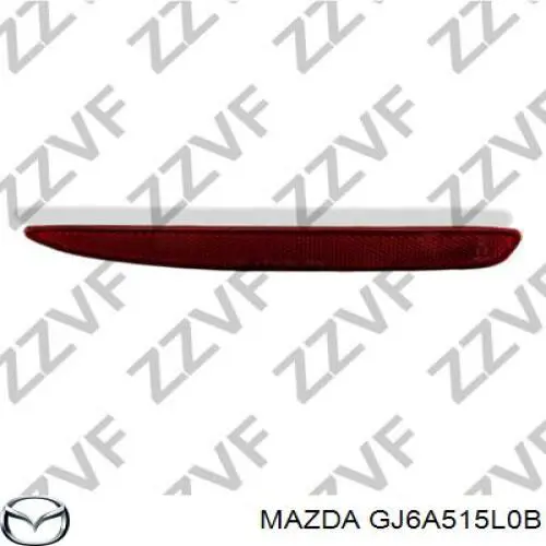 Купить GJ6A515L0B Mazda Правый катафот заднего бампера