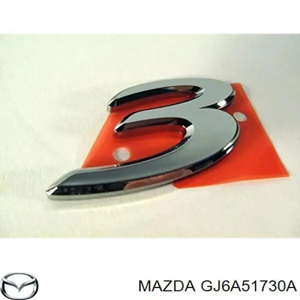 GJ6A51730A Mazda эмблема крышки багажника (фирменный значок)