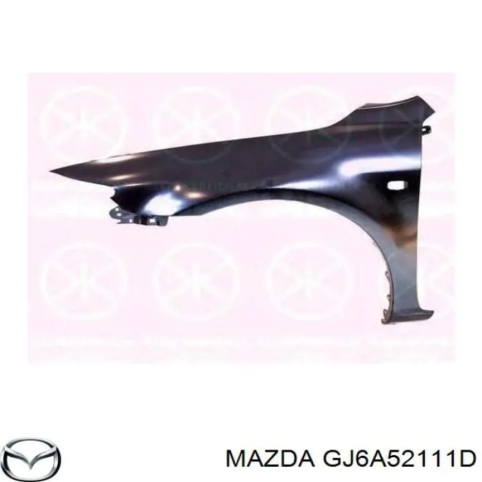 GJ6A52111D Mazda крыло переднее правое