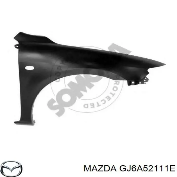 Крыло переднее правое Mazda GJ6A52111E