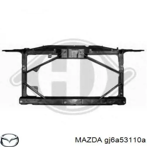 Суппорт радиатора в сборе (монтажная панель крепления фар) Mazda GJ6A53110A
