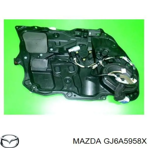 GJ6A5958X Mazda Motor de acionamento de vidro da porta dianteira esquerda