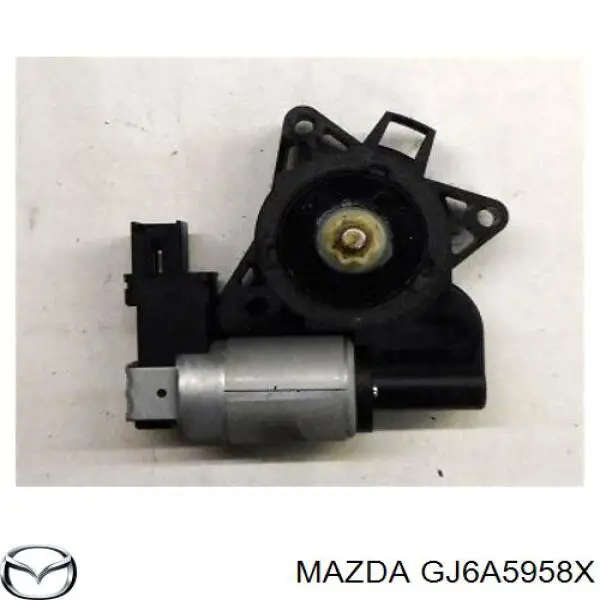 Compre GJ6A5958X Mazda Motor de acionamento de vidro da porta dianteira esquerda
