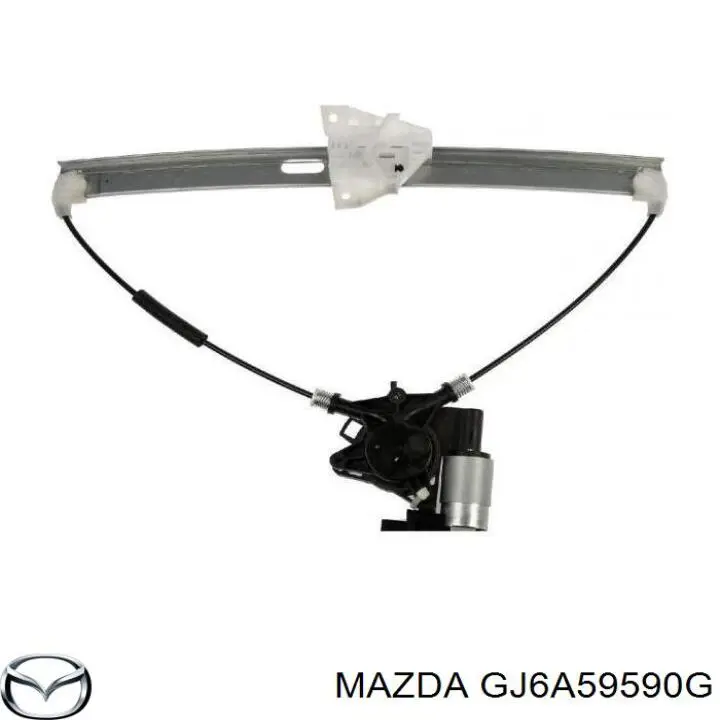 Механизм стеклоподъемника двери передней левой GJ6A59590G Mazda