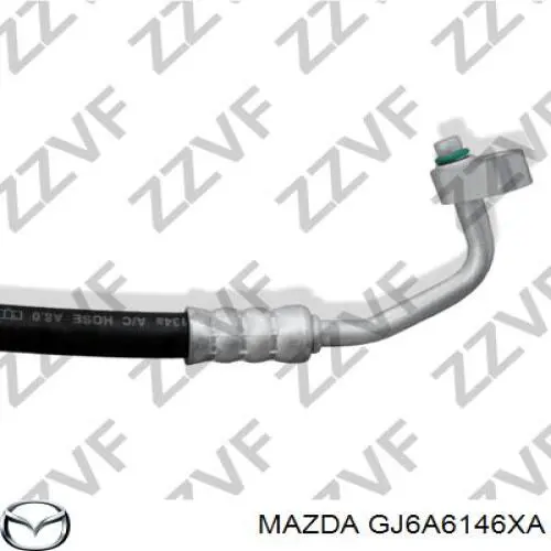 Шланг кондиционера, от радиатора к испарителю Mazda GJ6A6146XA цена, от 36.74 USD