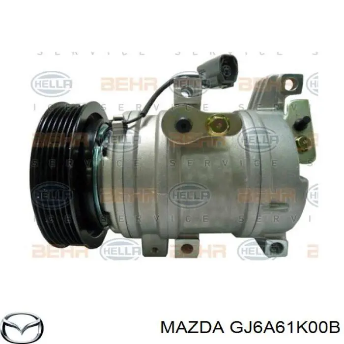 Купить GJ6A61K00B Mazda Компрессор климатической установки