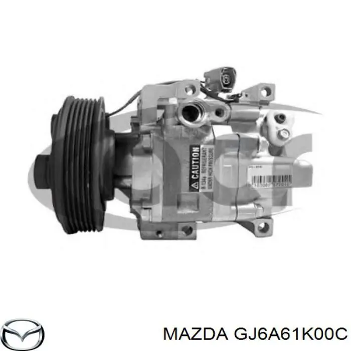 GJ6A61K00C Mazda compressor de aparelho de ar condicionado