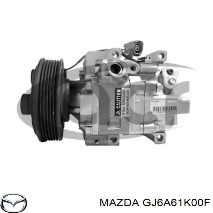 GJ6A61K00F Mazda компрессор кондиционера