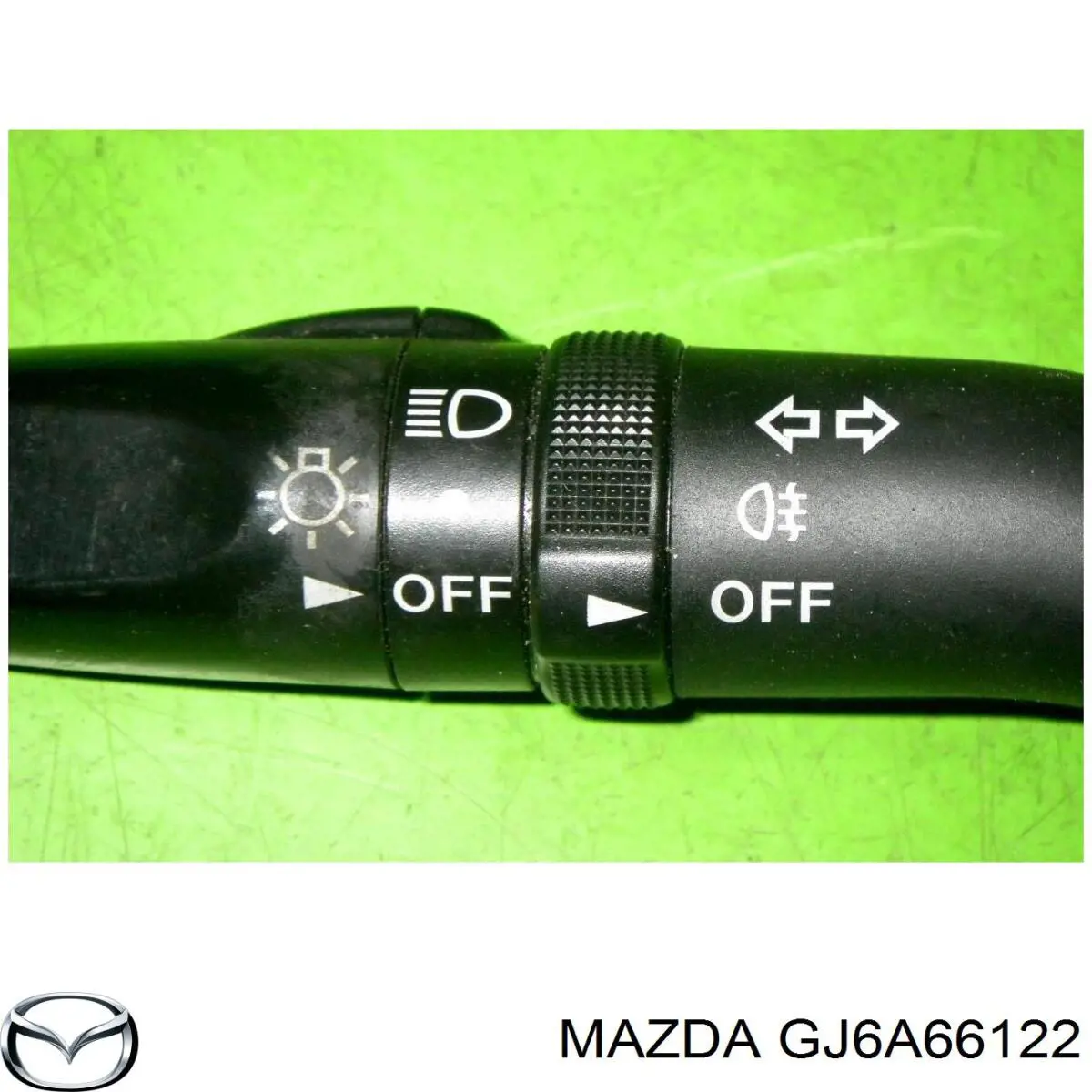GJ6A66122 Mazda comutador esquerdo instalado na coluna da direção