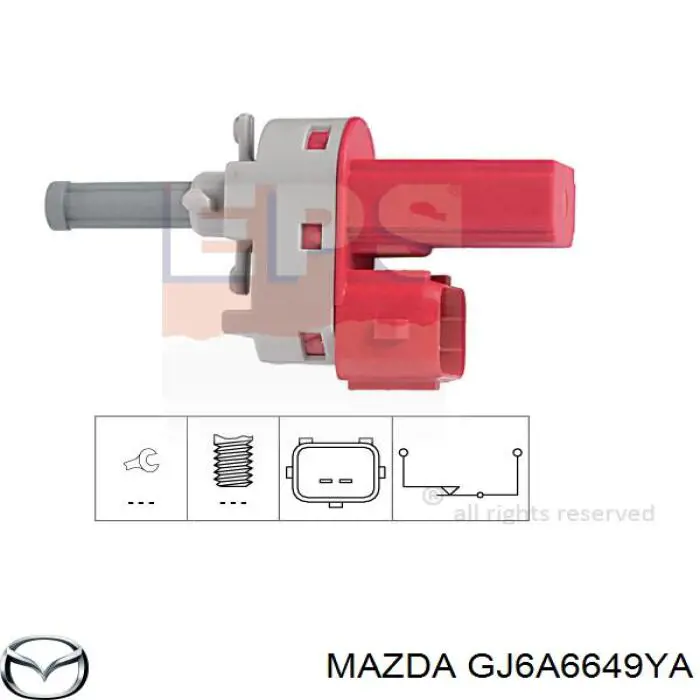 Interruptor De Embrague GJ6A6649YA Mazda