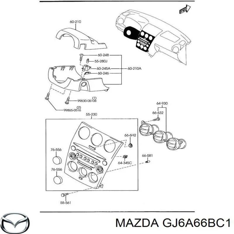 Купить GJ6A66BC1 Mazda 