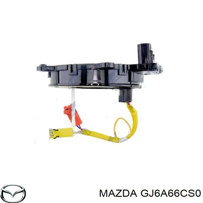 GJ6A66CS0 Mazda кольцо airbag контактное, шлейф руля