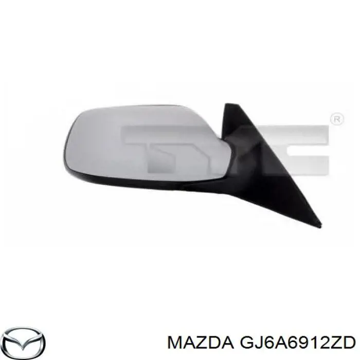 Зеркало заднего вида правое на Mazda 6 GY