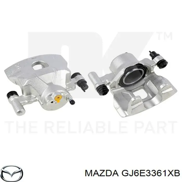Суппорт тормозной передний правый Mazda GJ6E3361XB