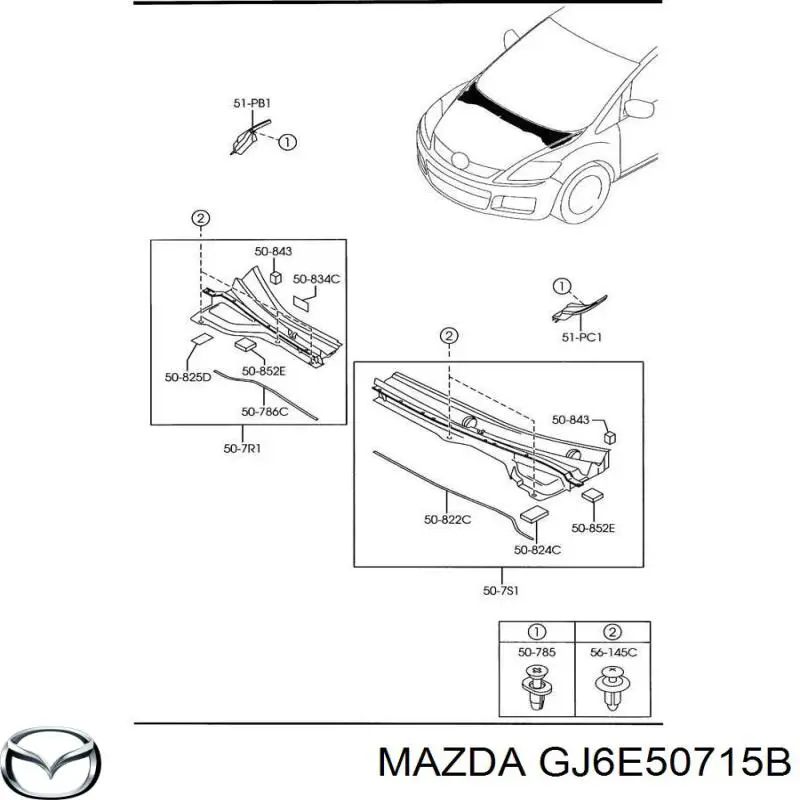  GJ6E50715B Mazda