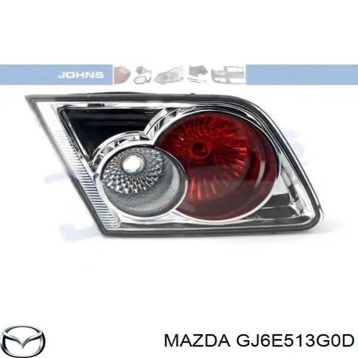 Фонарь задний левый внутренний Mazda GJ6E513G0D