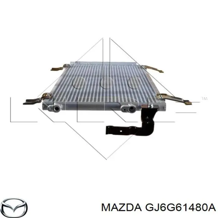 Radiador de aparelho de ar condicionado para Mazda 6 (GG)