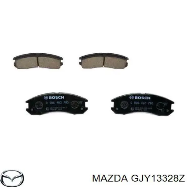 Передние тормозные колодки GJY13328Z Mazda