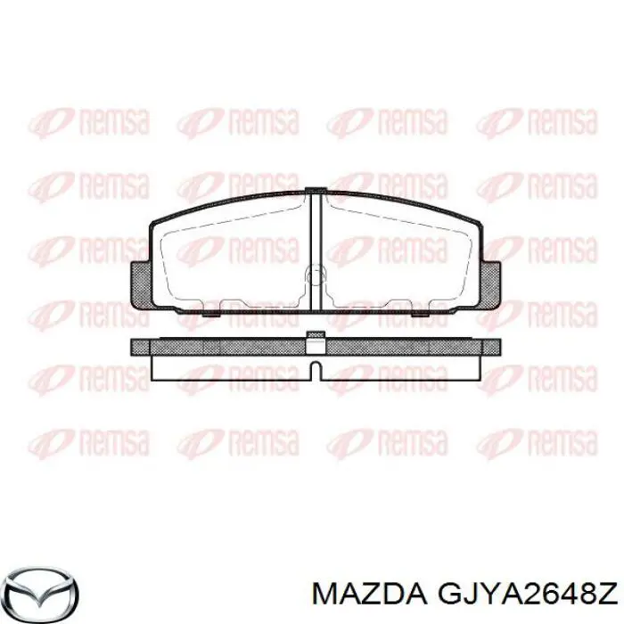 Колодки дисковые  Mazda GJYA2648Z цена, от 12.29 USD