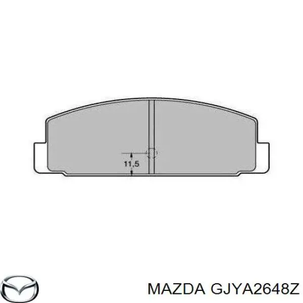 Купить GJYA2648Z Mazda Колодки тормозные задние, дисковые