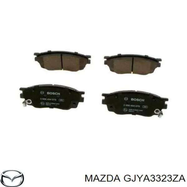 GJYA3323ZA Mazda передние тормозные колодки