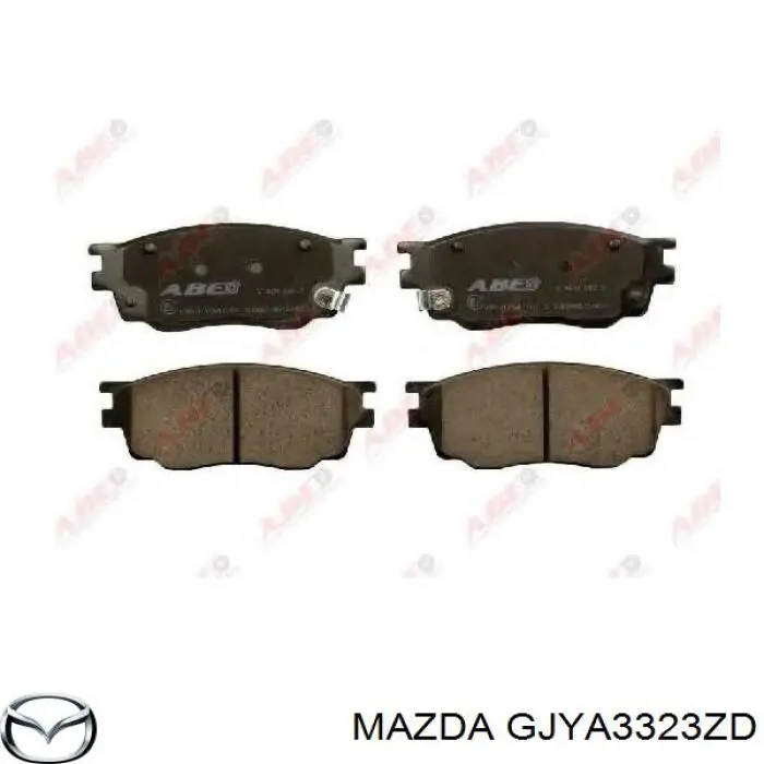 GJYA3323ZD Mazda колодки тормозные передние дисковые